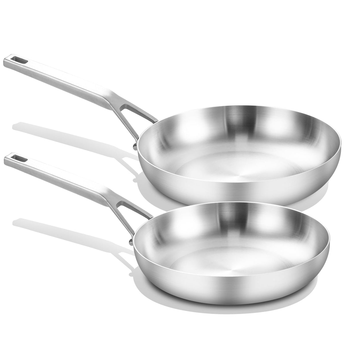 Yeksum Tri-Ply Skillet Set, 8" & 10"
