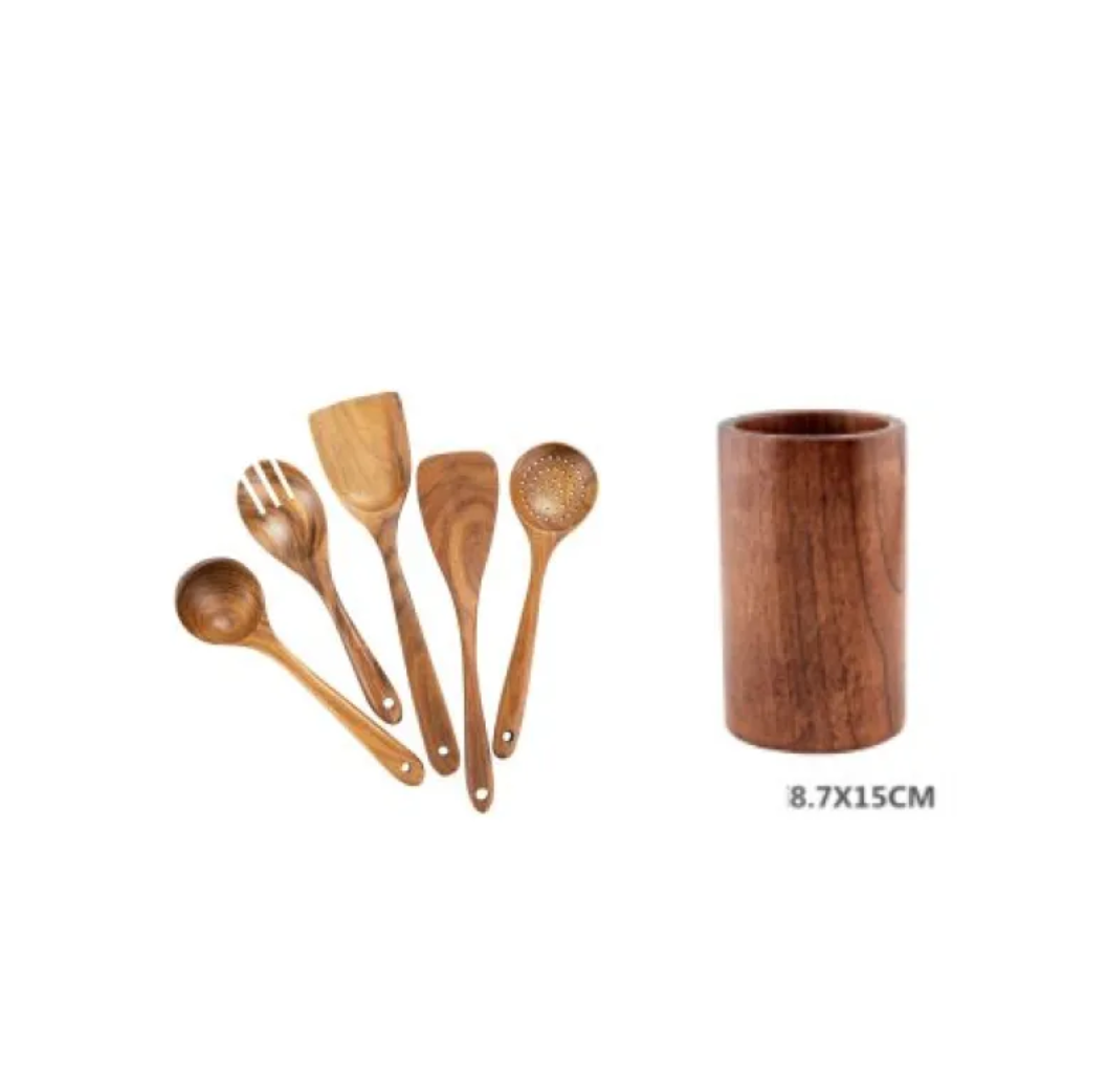 Acacia Wood Utensil Set