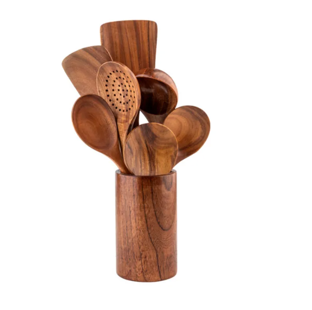 Acacia Wood Utensil Set