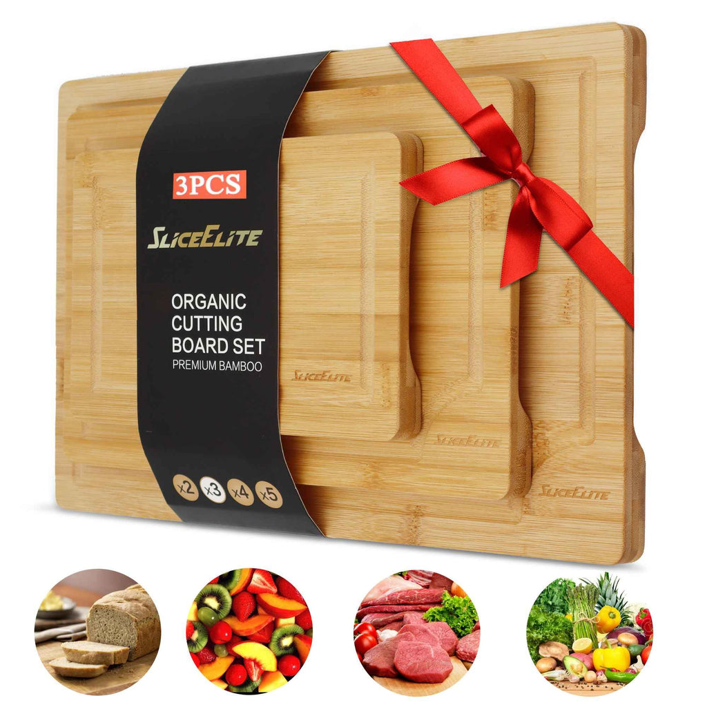 Bamboo Cutting Board Set (3-Piece)