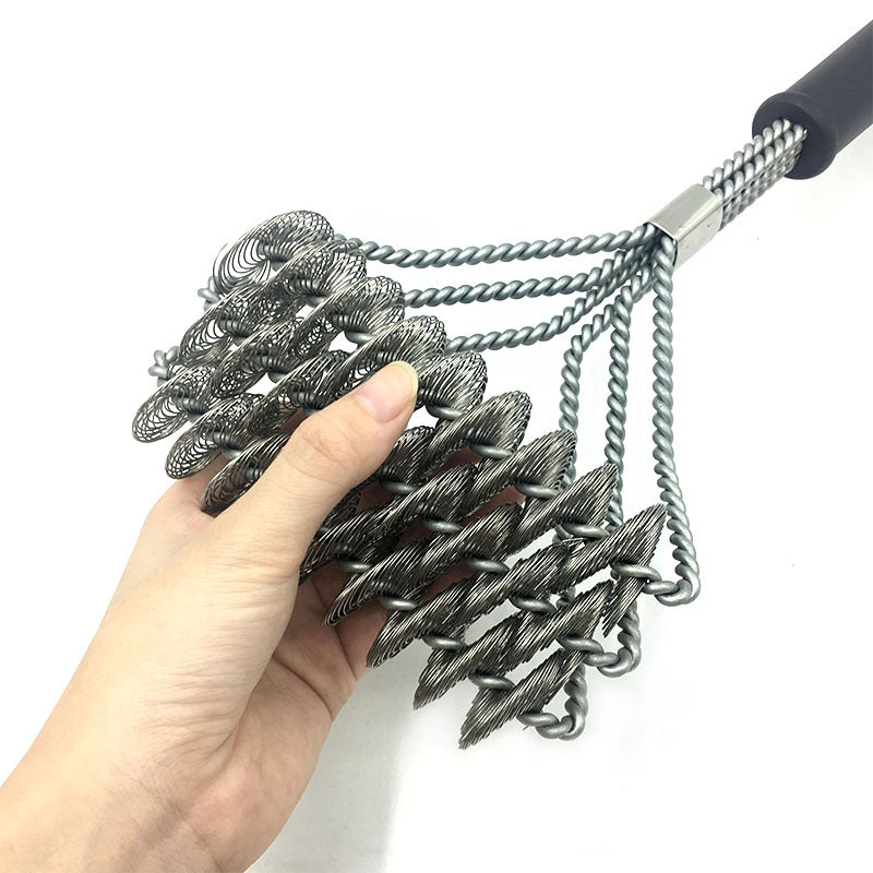 Triple-Head Grill Brush, 18"