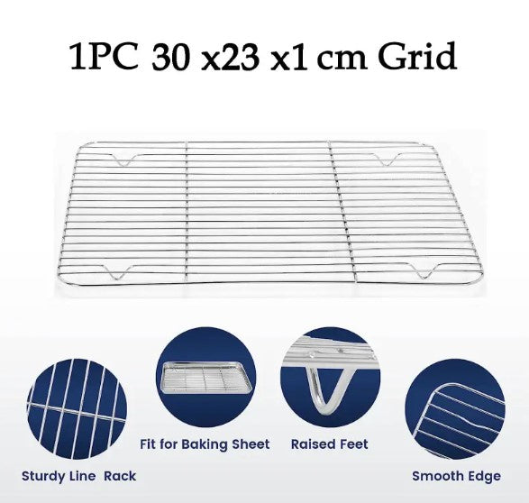 Stainless Steel Grid Baking Pan
