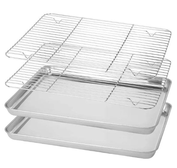 Stainless Steel Grid Baking Pan