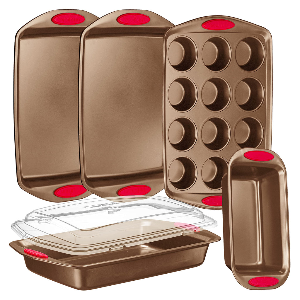 NutriChef 5-Piece Stackable Bakeware Set