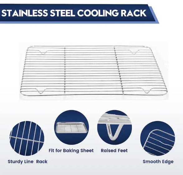Stainless Steel Grid Baking Pan