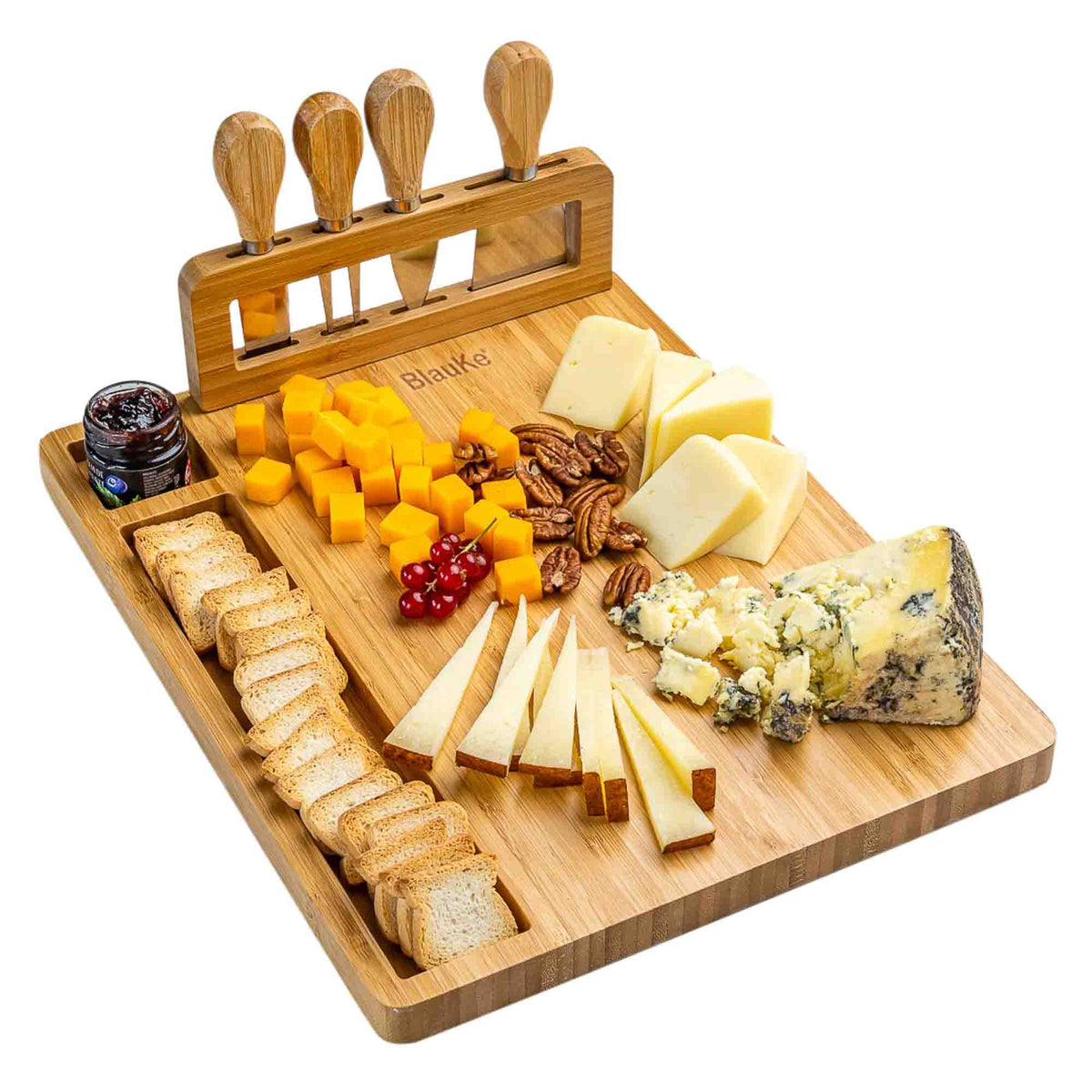 Cheese Board & Knife Set, 14x11"