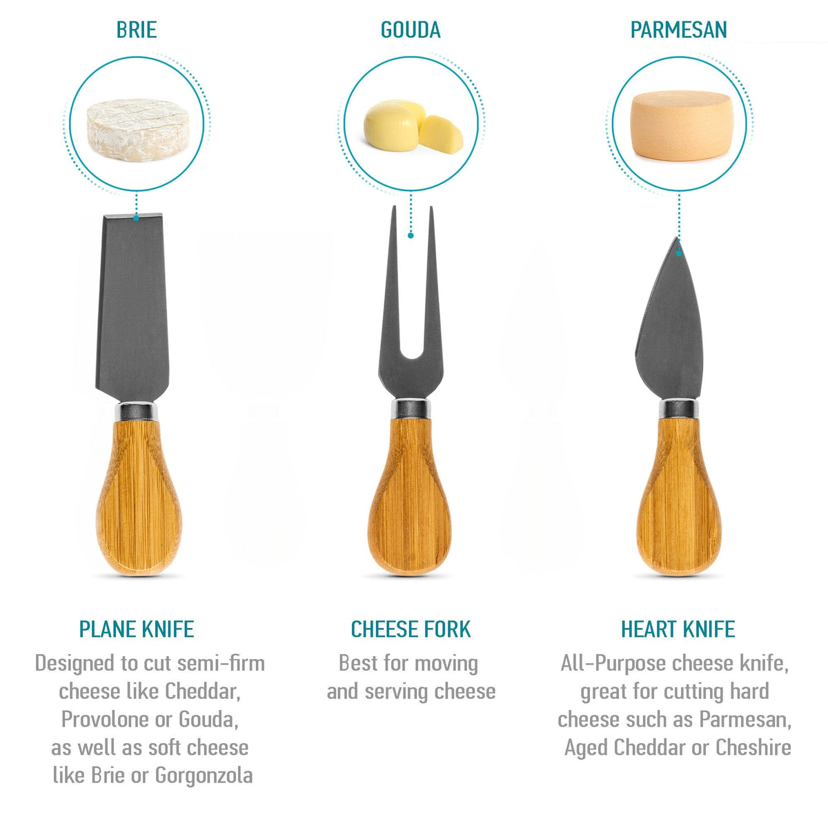 Cheese Board & Knife Set, 12x8"