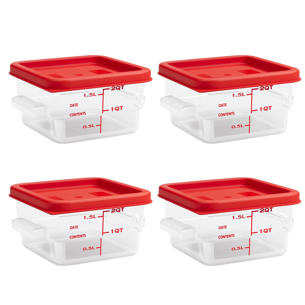 ENCYS 2qt Food Storage Containers (4-Pack)