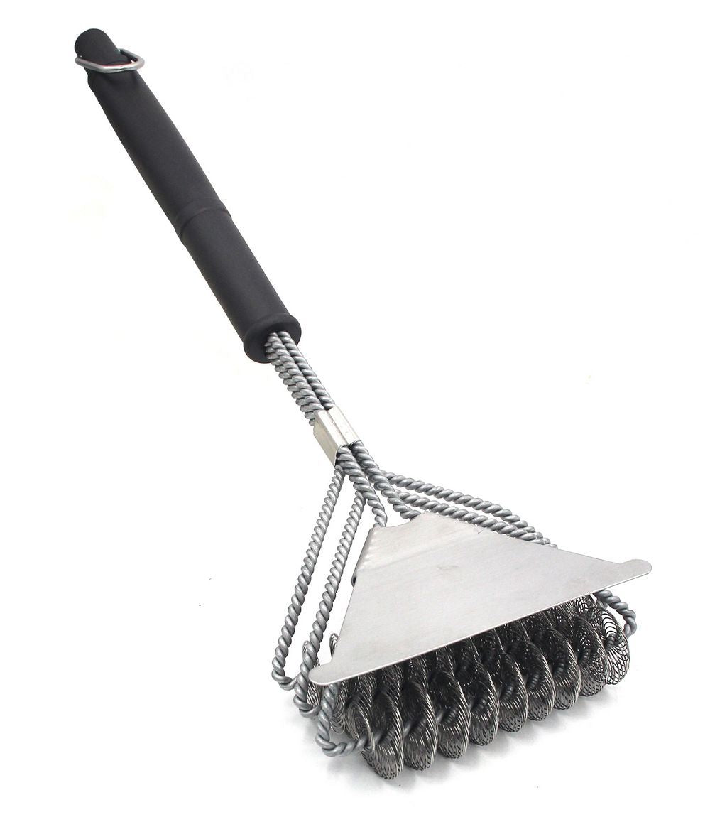 Triple-Head Grill Brush, 18"